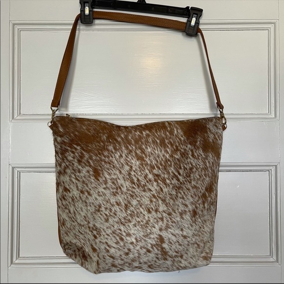 Primecut Hobo Cowhide Leather Handbag - Picture 3 of 7